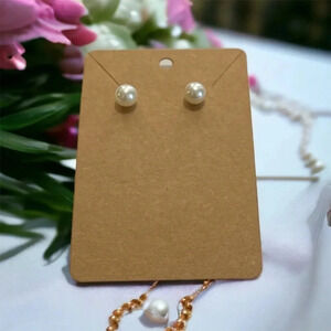 Elegant Faux Pearl Stud Earrings